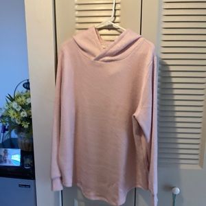 Loft Hooded Long Sleeve Pink Sweater.Never Worn.